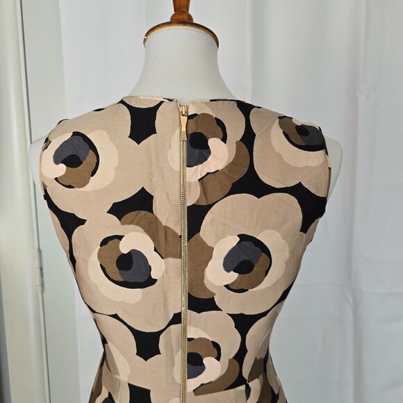 Kate Spade Silk Deco Rose Della Sheath Sleeveless Dress Size 4 - Picture 9 of 14